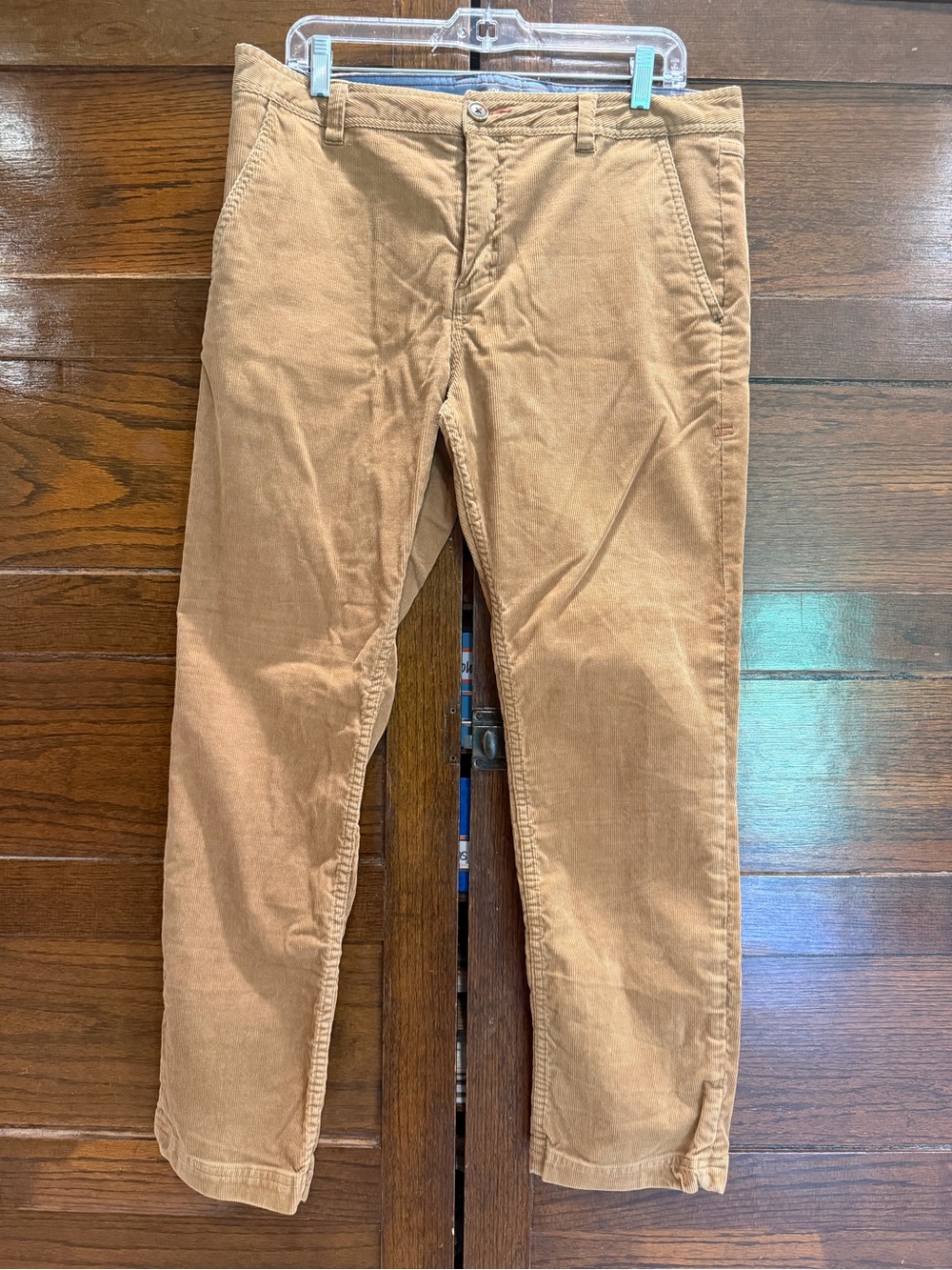 Toad&Co 34” cohort cord Corduroy Pants Camel tan organic cotton 29” inseam GUC